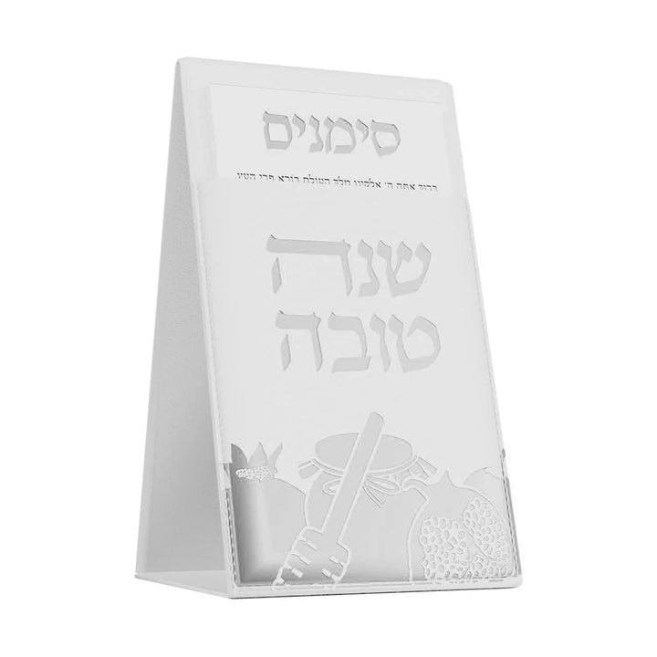 Simanim pouch - Leather silver
