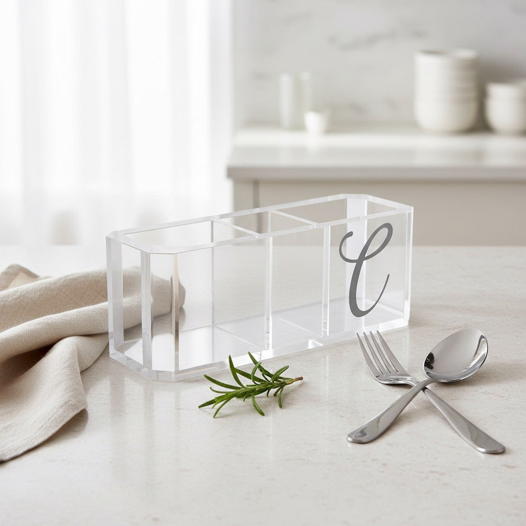 Lucite Cutlery Holder