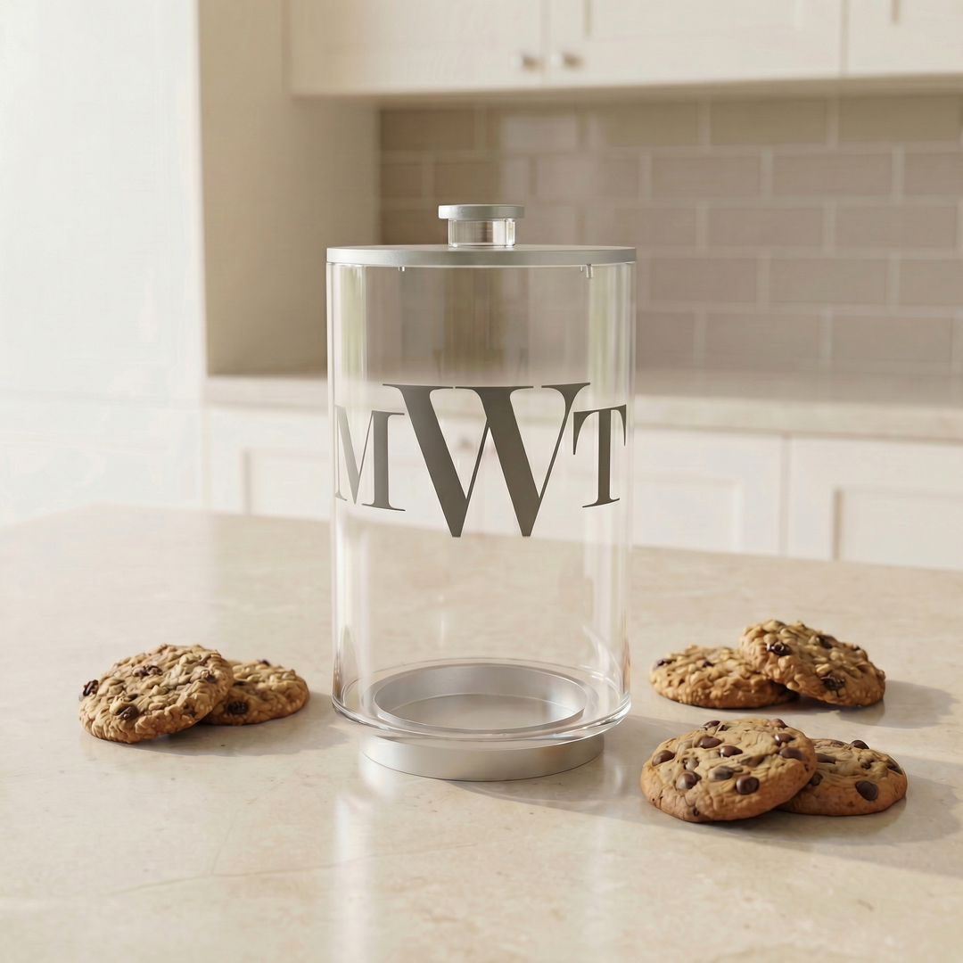 Lucite Cookie Jar