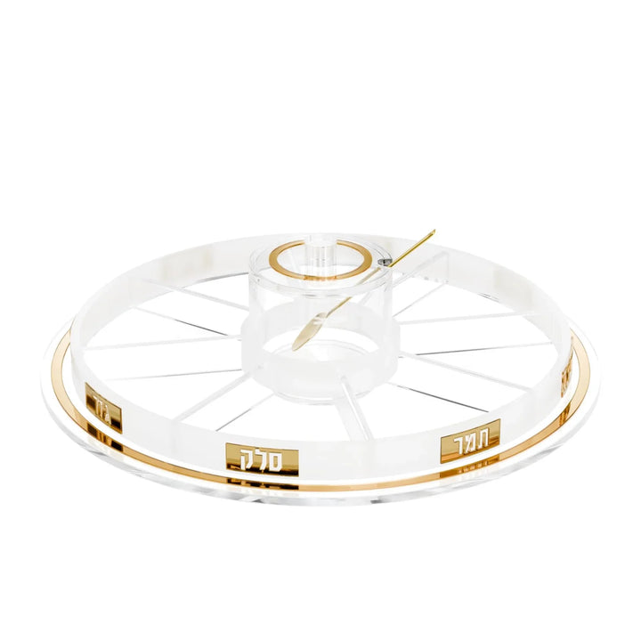 Simanim Tray - Lucent, Gold